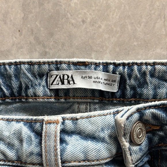 Not Worn! Zara straight leg high rise jeans - Picture 3 of 3